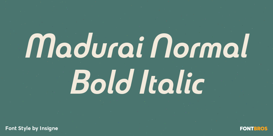 Madurai Normal Bold Italic Poster