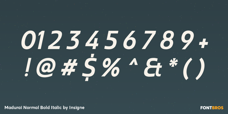 Madurai Normal Bold Italic Font Poster #4