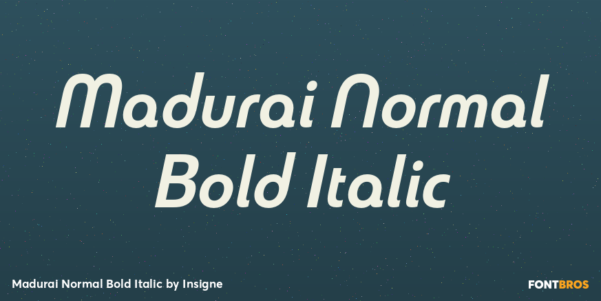 Madurai Normal Bold Italic Poster