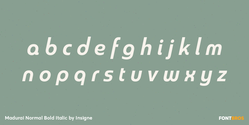 Madurai Normal Bold Italic Font Poster #3