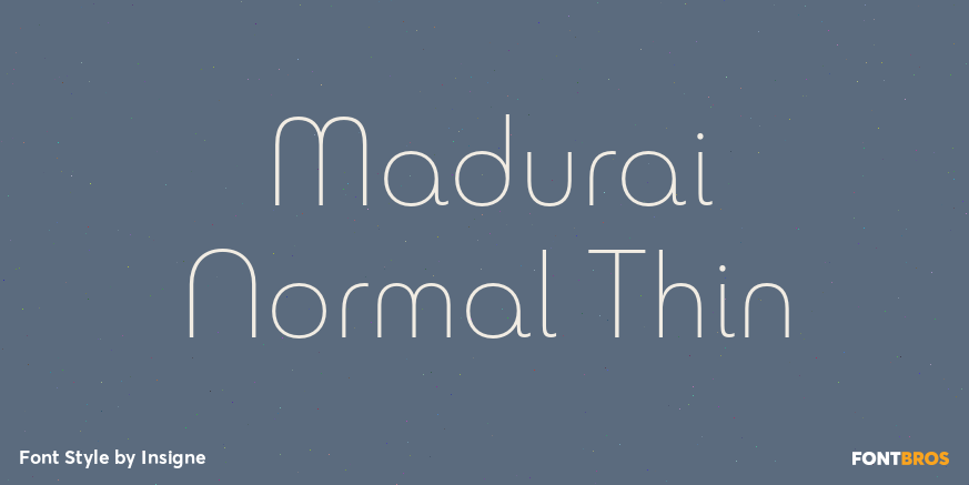 Madurai Normal Thin Poster