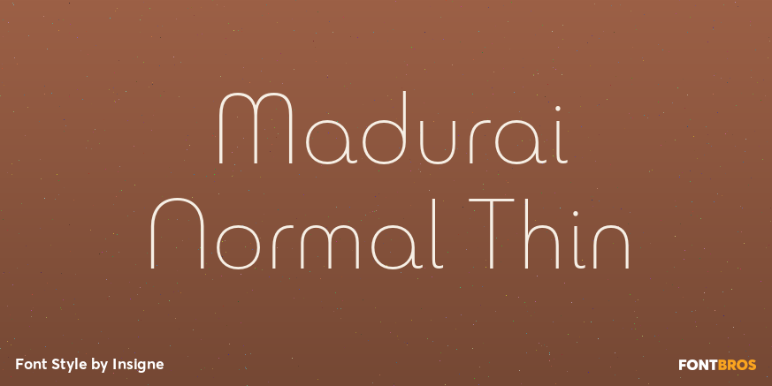 Madurai Normal Thin Poster