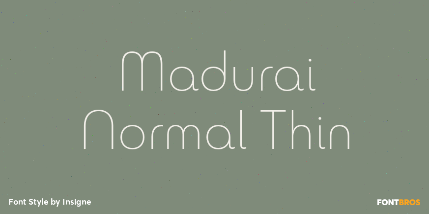 Madurai Normal Thin Poster