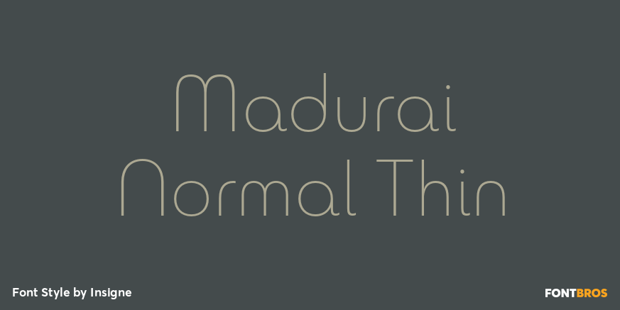 Madurai Normal Thin Poster