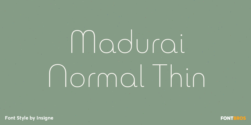 Madurai Normal Thin Poster