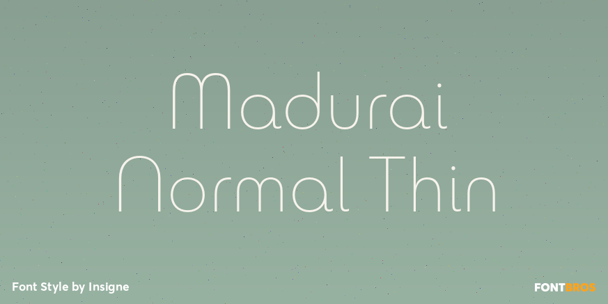 Madurai Normal Thin Poster