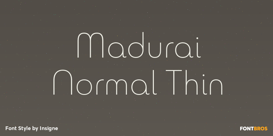 Madurai Normal Thin Poster