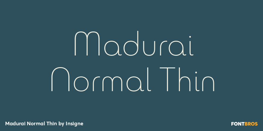 Madurai Normal Thin Poster