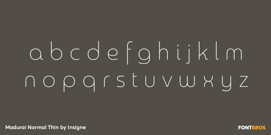 Madurai Normal Thin Font Poster #1