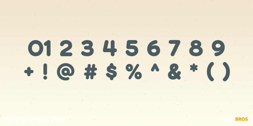 Tailwind Family Font Poster #1