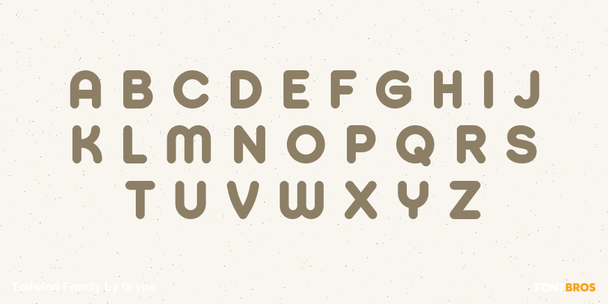 Tailwind Family Font Poster #2