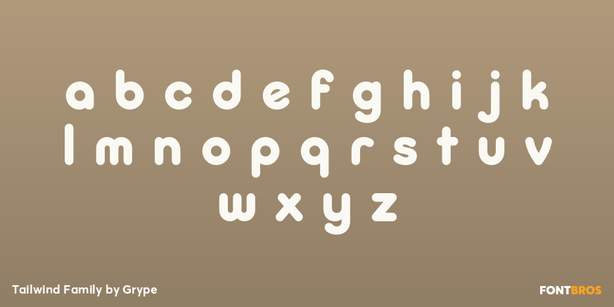 Tailwind Family Font Poster #1