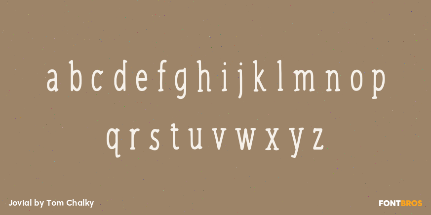 Jovial Font Poster #3