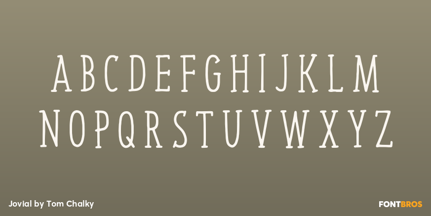 Jovial Font Poster #1