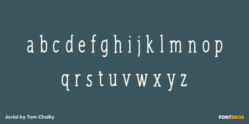 Jovial Font Poster #1