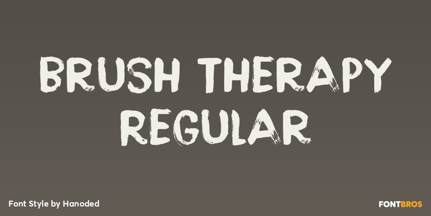 Brush Therapy Regular Font Poster #1