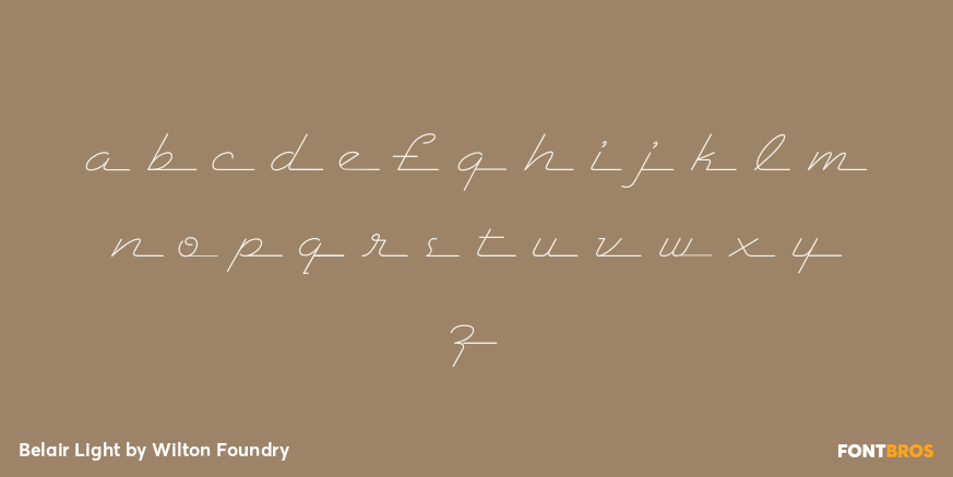 Belair Light Font Poster #3