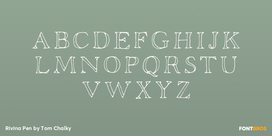 Rivina Pen Font Poster #2
