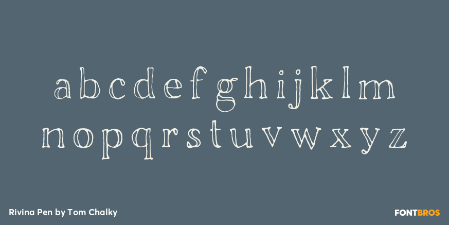 Rivina Pen Font Poster #3