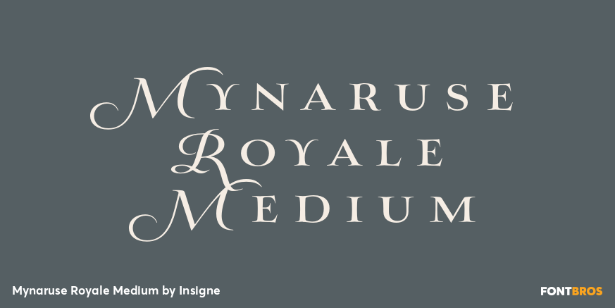 Mynaruse Royale Medium Font Poster #1