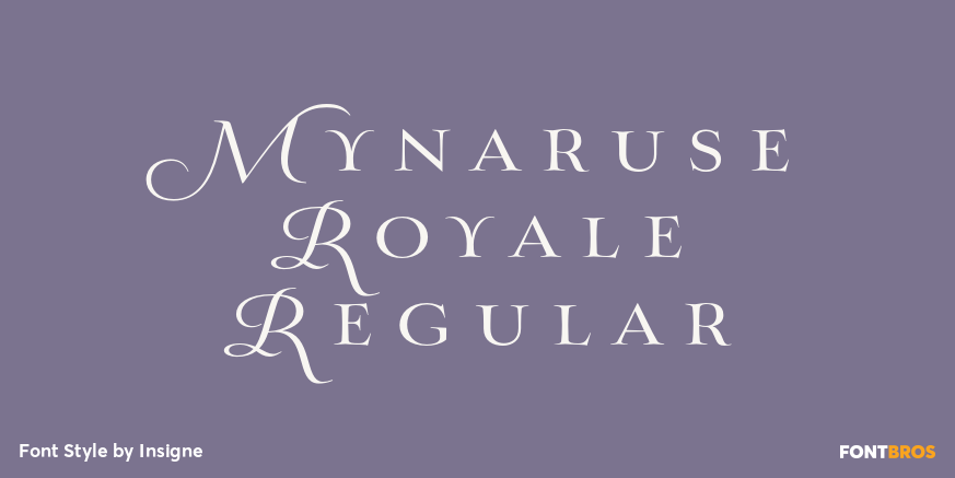 Mynaruse Royale Regular Font Poster #1