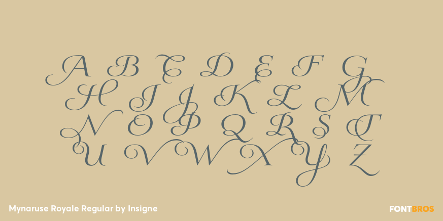 Mynaruse Royale Regular Font Poster #2
