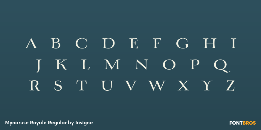 Mynaruse Royale Regular Font Poster #3