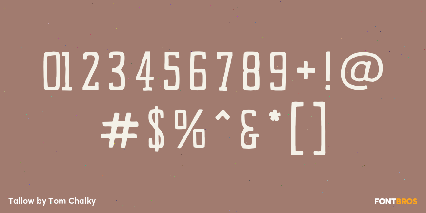 Tallow Font Poster #1