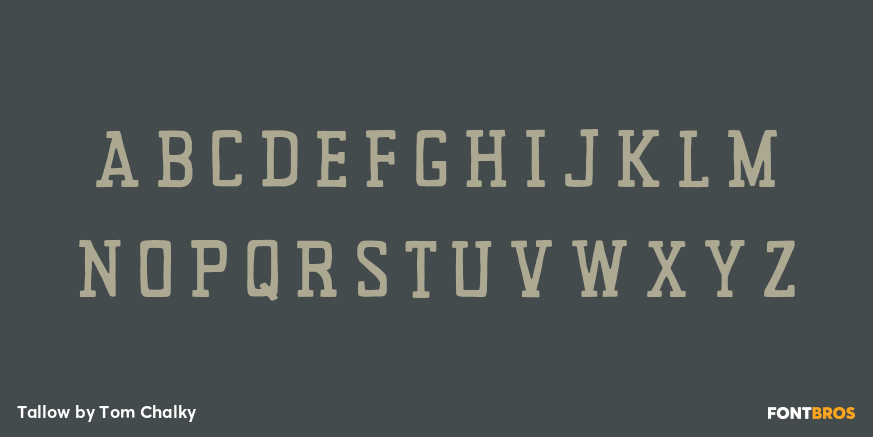 Tallow Font Poster #3