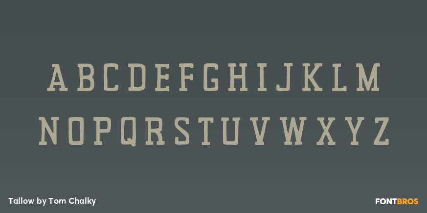 Tallow Font Poster #1