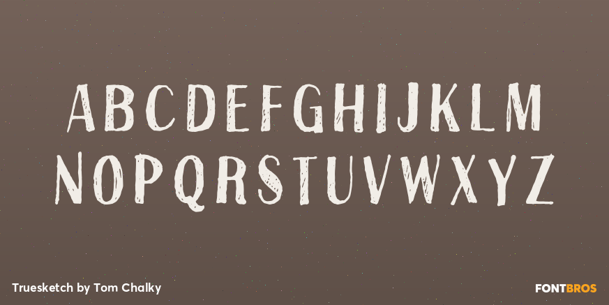 Truesketch Font Poster #1