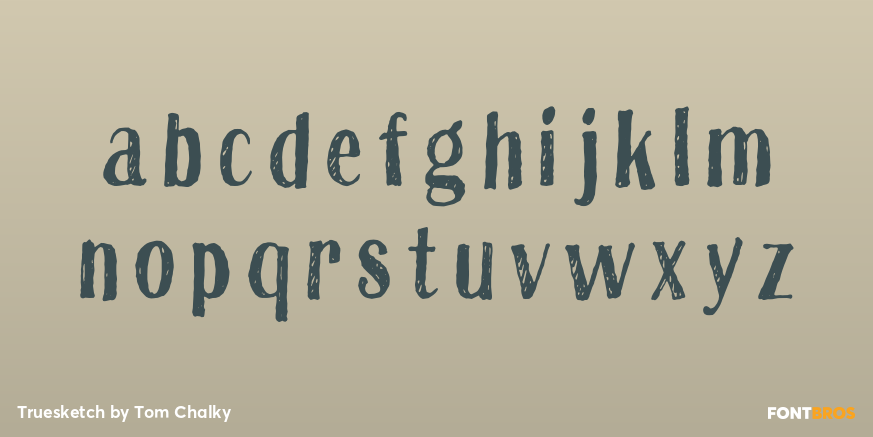 Truesketch Font Poster #1