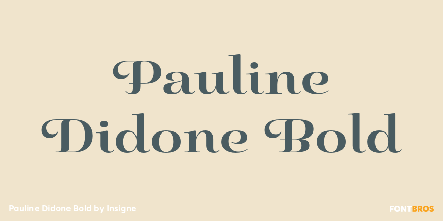 Pauline Didone Bold Font Poster #1
