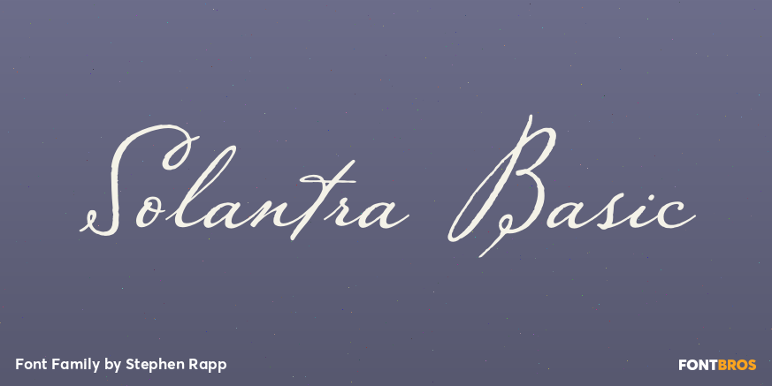 Solantra Basic Font Poster #1
