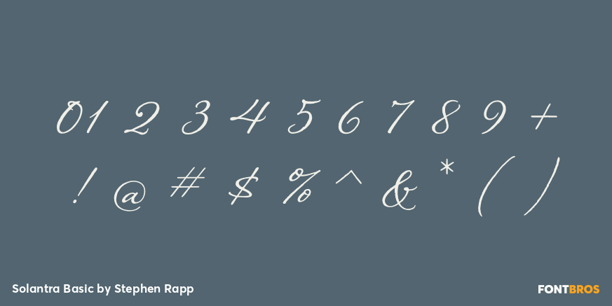 Solantra Basic Font Poster #4