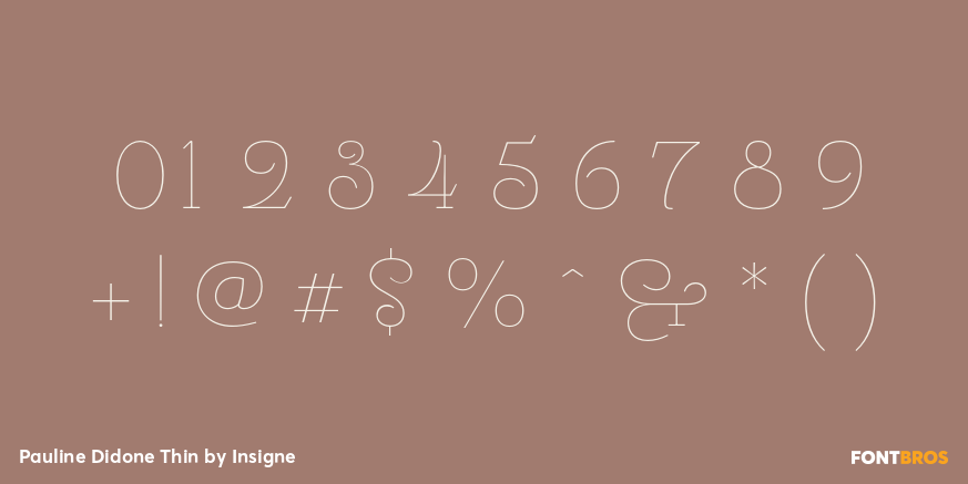 Pauline Didone Thin Font Poster #1