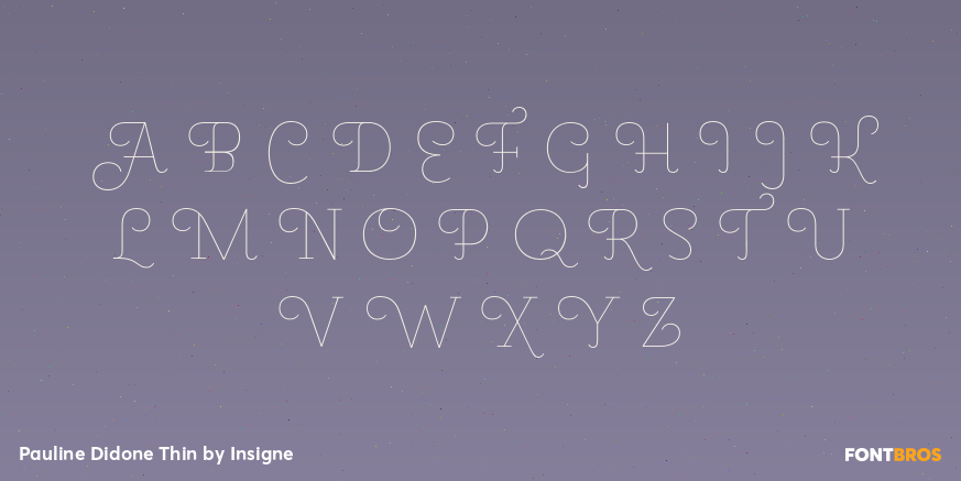Pauline Didone Thin Font Poster #1