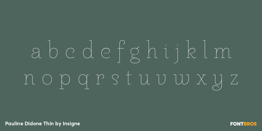 Pauline Didone Thin Font Poster #1