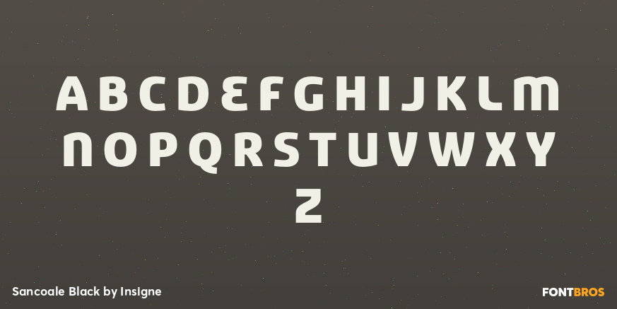 Sancoale Black Font Poster #2