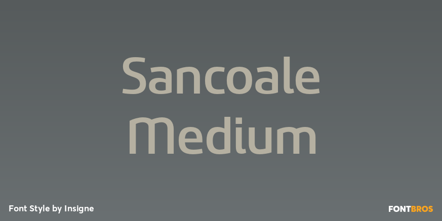 Sancoale Medium Font Poster #1