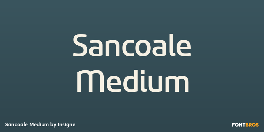 Sancoale Medium Font Poster #1