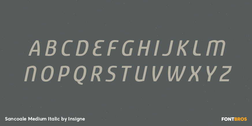 Sancoale Medium Italic Font Poster #1