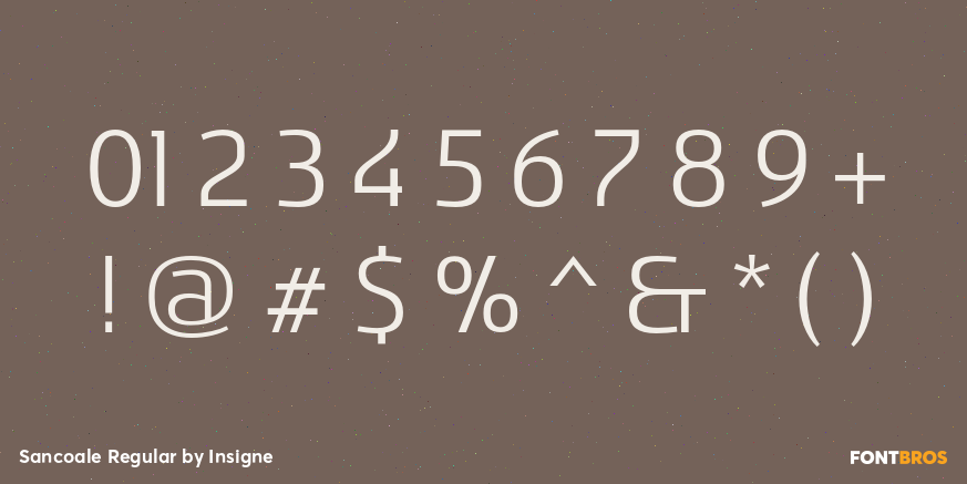 Sancoale Regular Font Poster #1