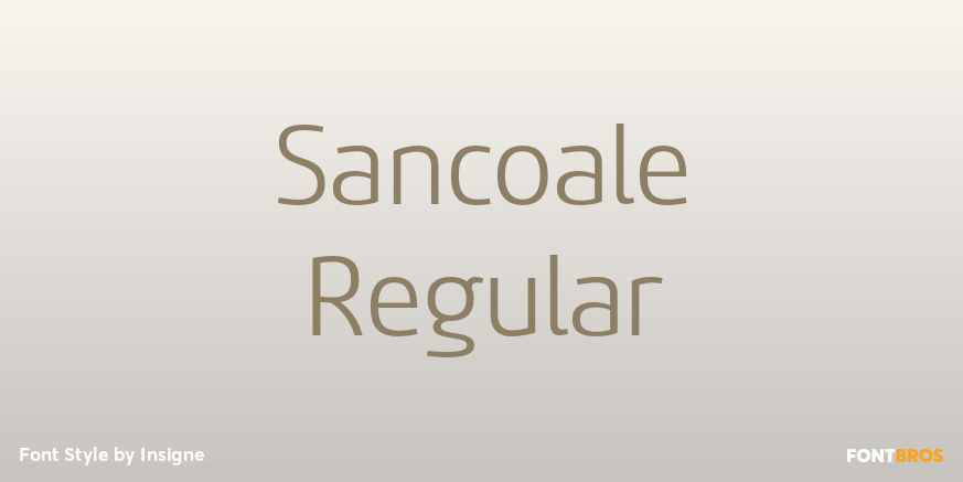 Sancoale Regular Font Poster #1