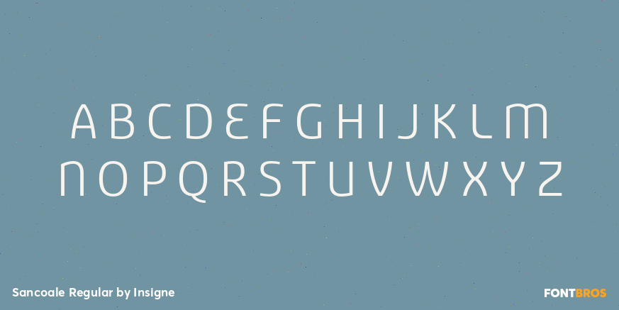 Sancoale Regular Font Poster #2