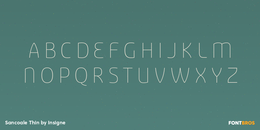 Sancoale Thin Font Poster #2