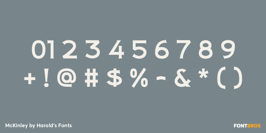 McKinley Font Poster #1