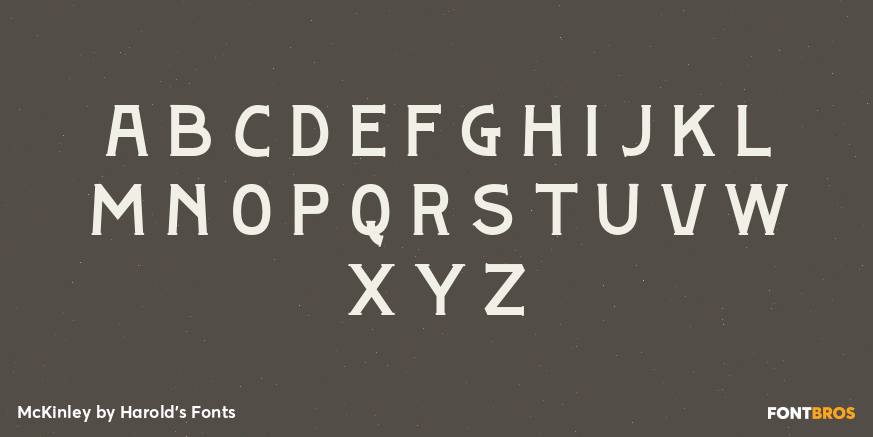McKinley Font Poster #1