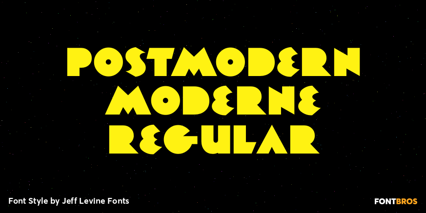 Postmodern Moderne Regular Poster