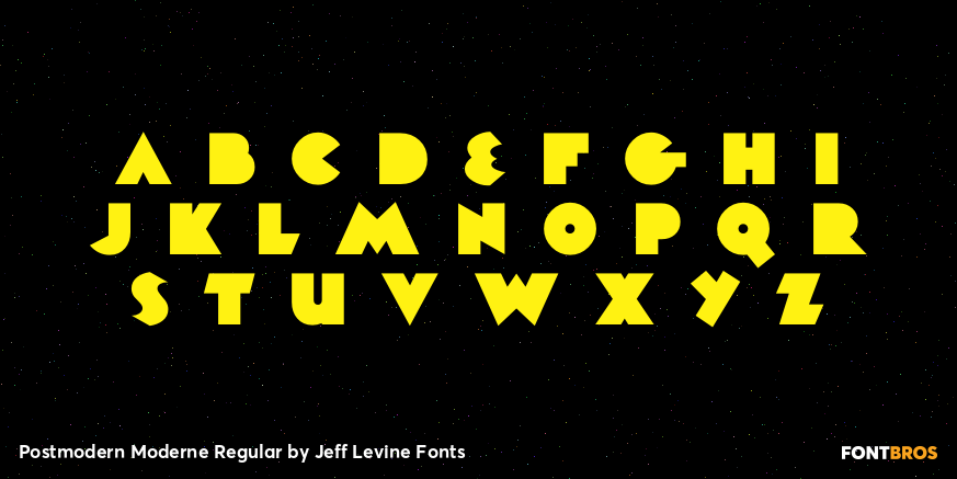 Postmodern Moderne Regular Font Poster #2